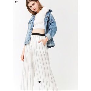 Brand New Striped Wide Leg Trousers